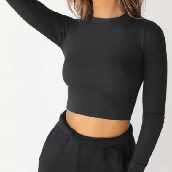 Joah Brown Cropped Long Sleeve - Picture 1 of 1